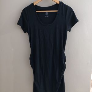 Black maternity bodycon dress